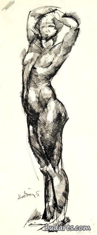 裸体伸展
