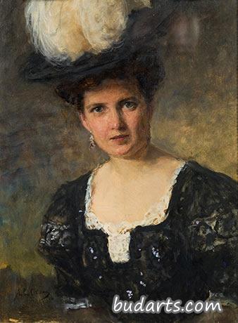 Portrait of the Countess Gisela Kinsky of Wchinitz and Tettau
