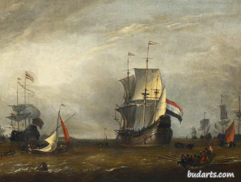 荷兰捕鲸船，1694年