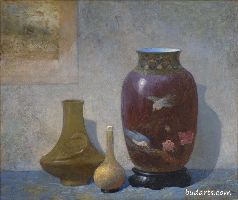 亚洲陶瓷静物画