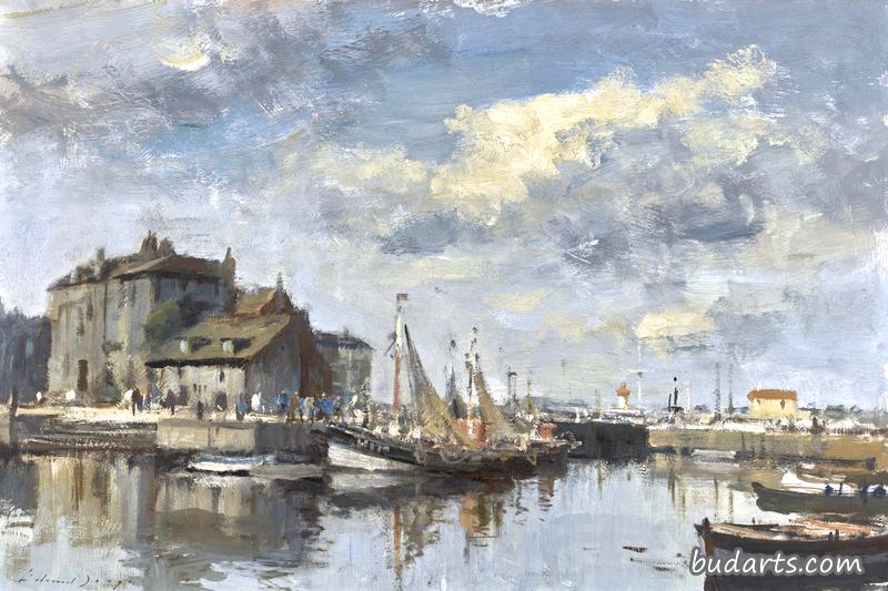 Fishing Boats at the Lieutanance, Honfleur