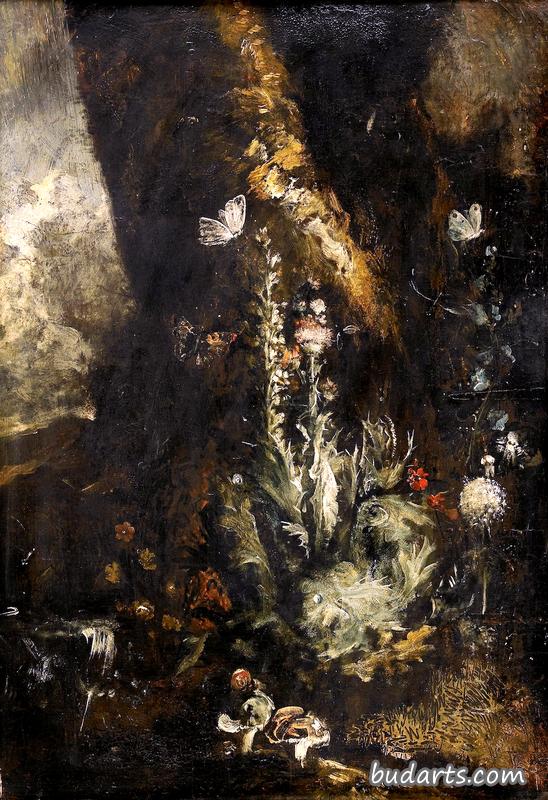 蝴蝶静物画