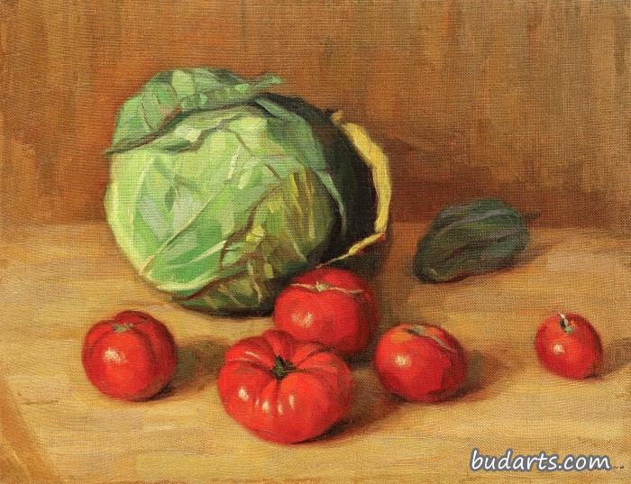 蔬菜静物画