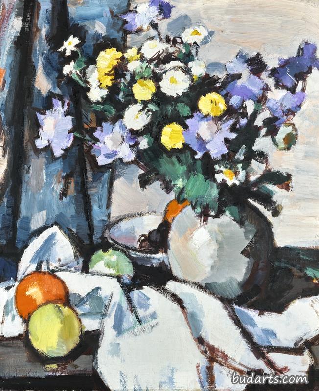 Michaelmas Daisies and Oranges