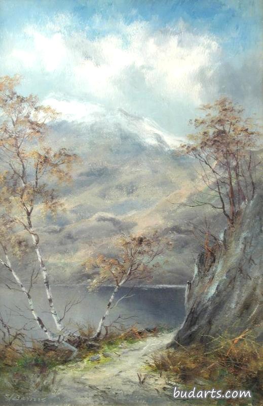 苏格兰湖景