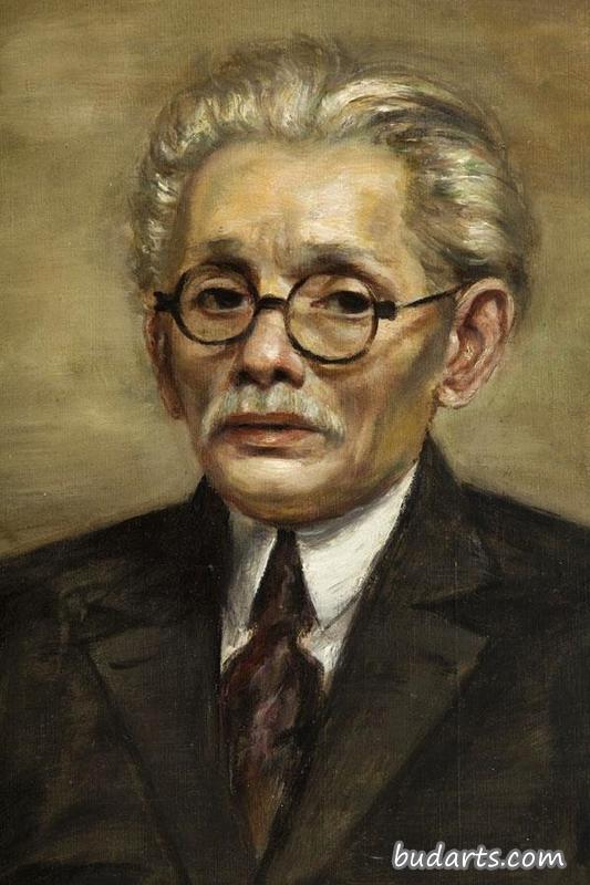 一个拿着香烟的男人的画像
