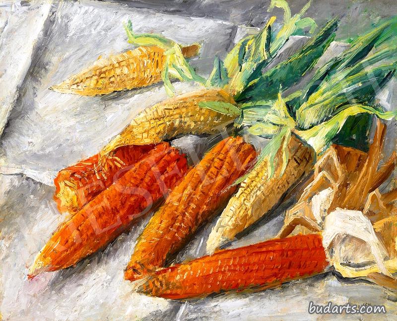 玉米静物画