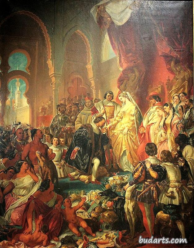 Réception de Christophe Colomb par Ferdinand et Isabelle (Meeting of Christopher Columbus with Ferdinand and Isabelle) Réception de Christophe Colomb par Ferdinand et Isabelle (Meeting of Christopher Columbus with Ferdinand and Isabelle)