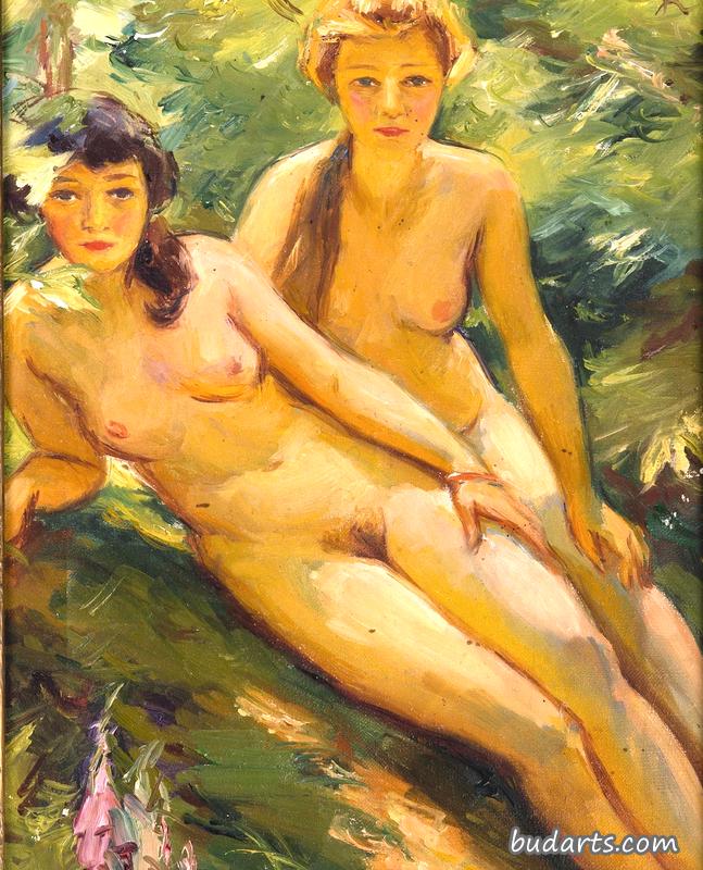 阳光下的美女