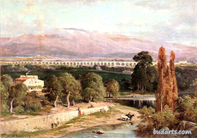 L'acqueduc de Carpentras et le Mont Ventoux