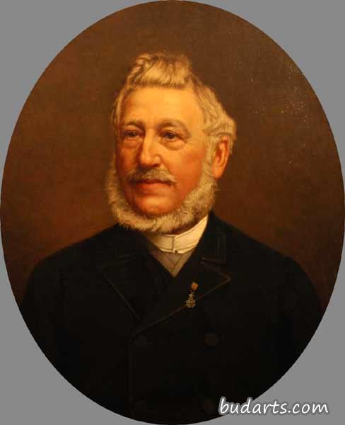 Portrait of B.R.P. Hasselman, Burgermister of Tiel (1867-1897)