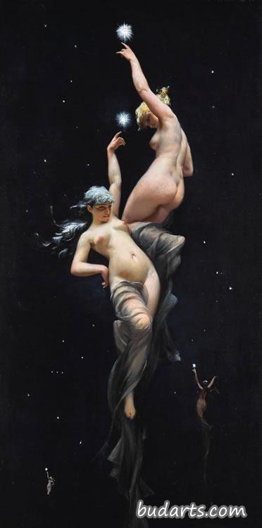 伸手去拿星星