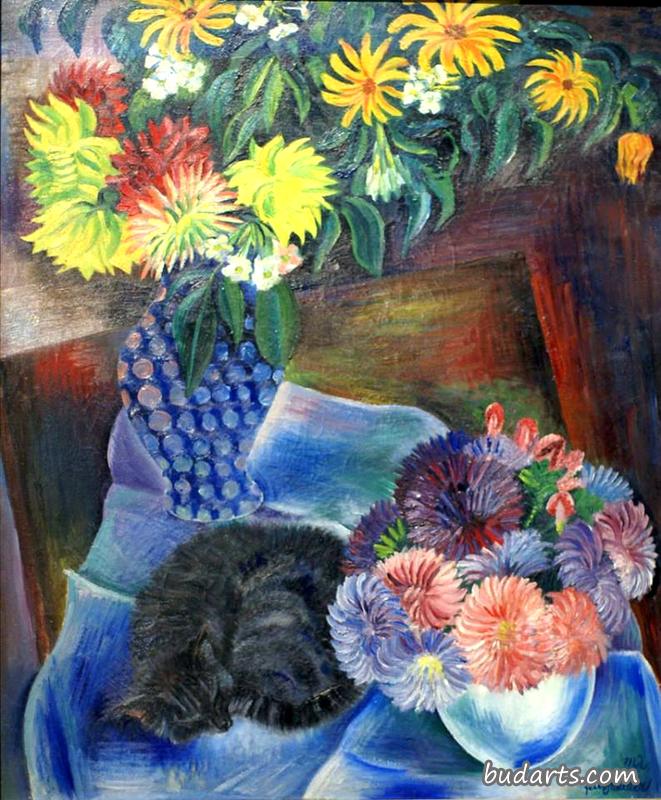 秋花伴猫II