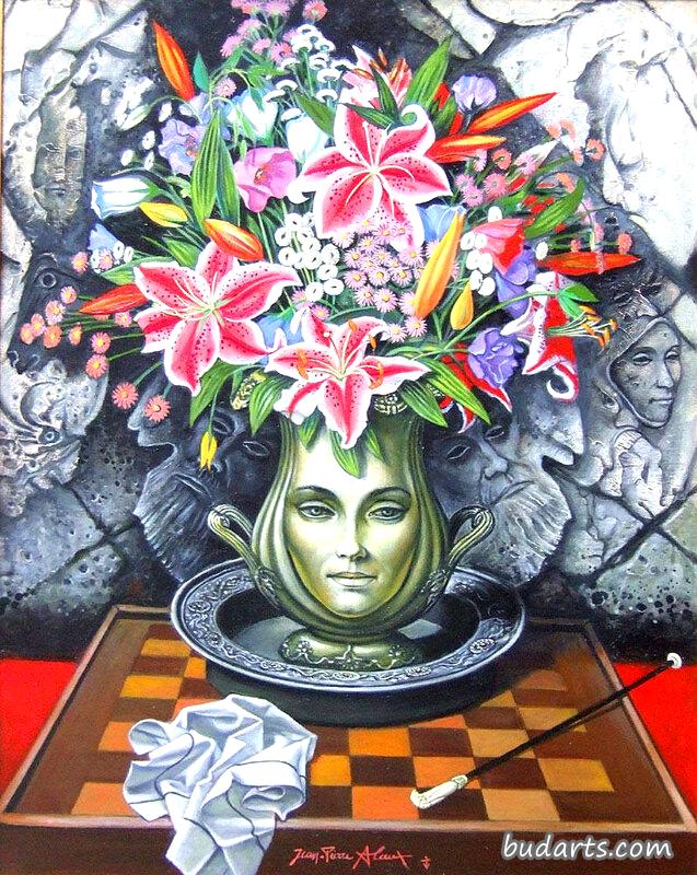 棋盘花束