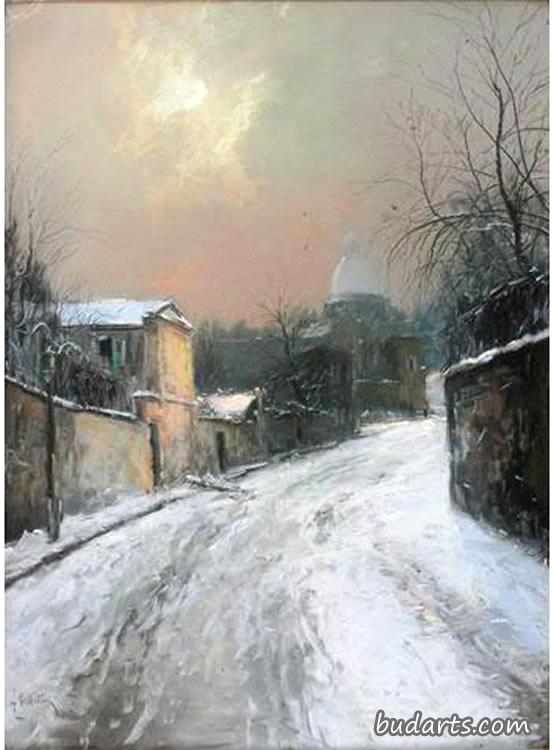 蒙马特的雪