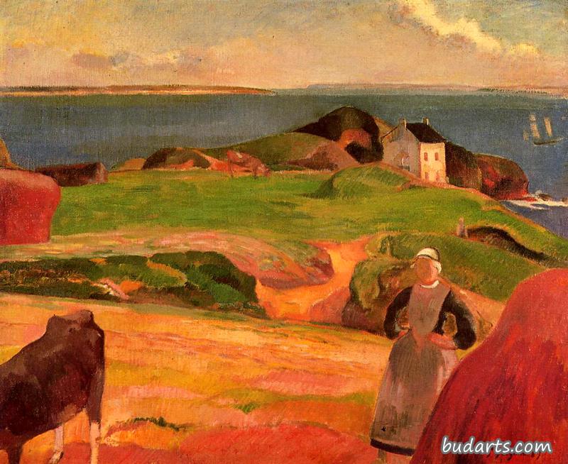 Landscape at le Pouldu - the Isolated House