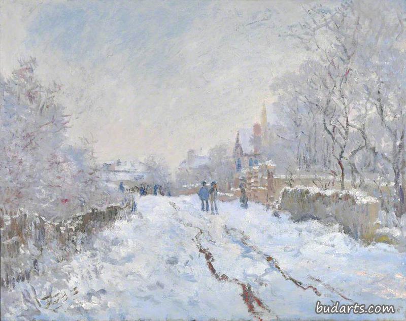 阿让特伊的雪景