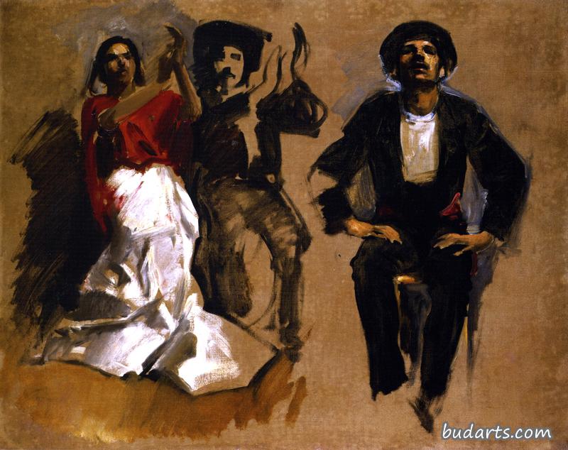 Study for Seated Figures 'El Jaleo'