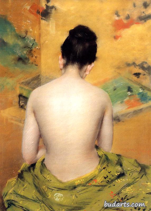 裸体后背
