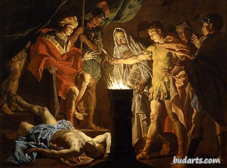 Mucius Scaevola in the Presence of Lars Porsenna