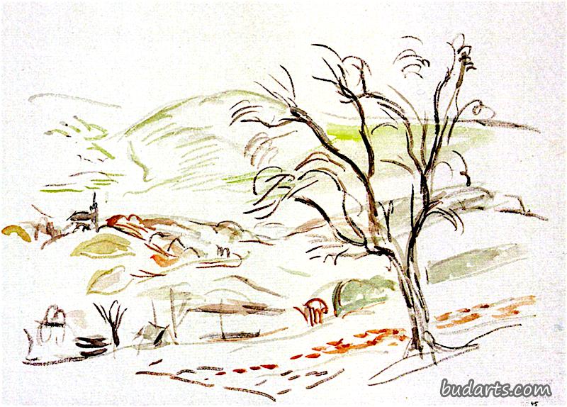 远眺大山