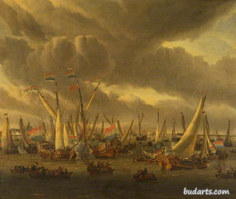 An Incident on a Mock Fight on the River Y, Amsterdam, in Honour of Peter the Great, 1 September 1697 An Incident on a Mock Fight on the River Y, Amsterdam, in Honour of Peter the Great, 1 September 1697