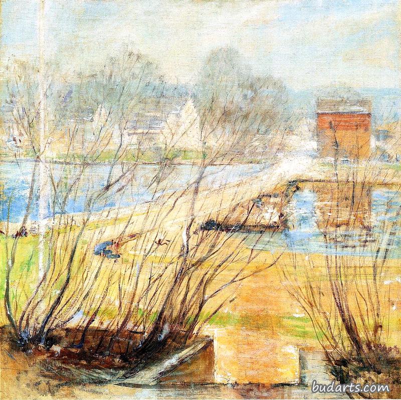 View from the Holley House, Cos Cob, Connecticut
