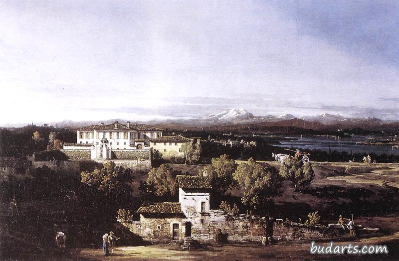 View of the Villa Cagnola at Gazzada near Varese