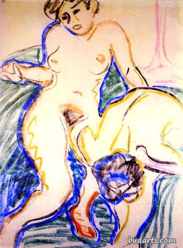 两个裸体女孩