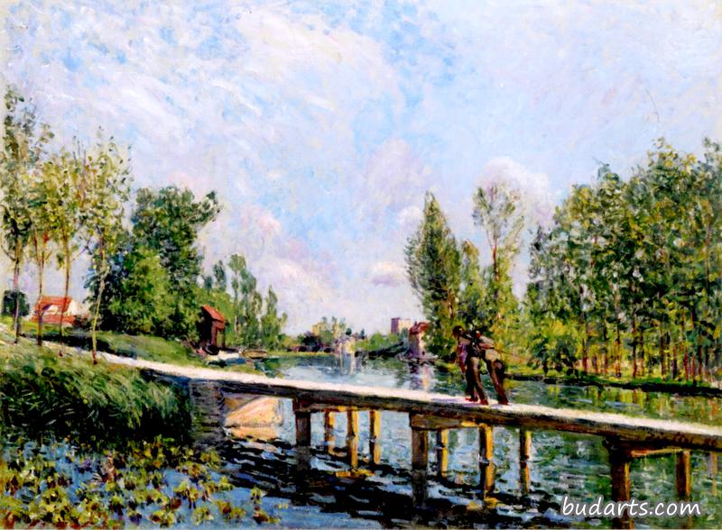 La Passerelle - Tow Path on the Loing Canal