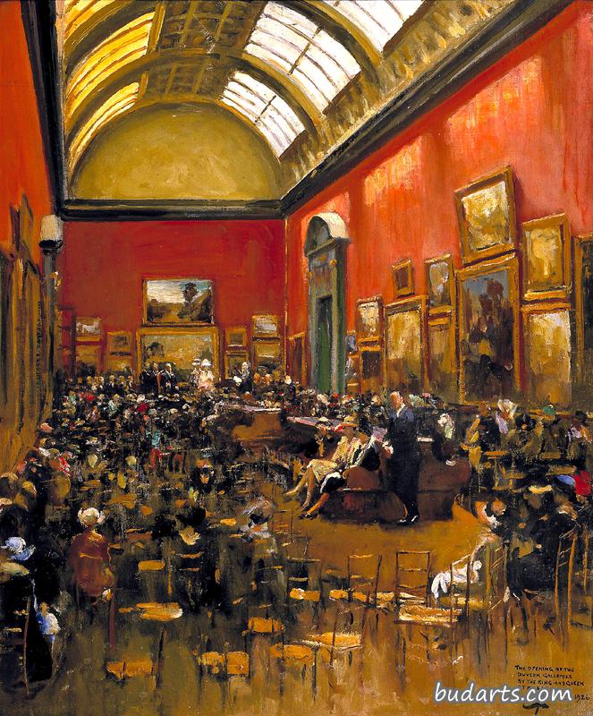King George V, Accompanied by Queen Mary, at the Opening of the Modern Foreign and Sargent Galleries... King George V, Accompanied by Queen Mary, at the Opening of the Modern Foreign and Sargent Galleries...