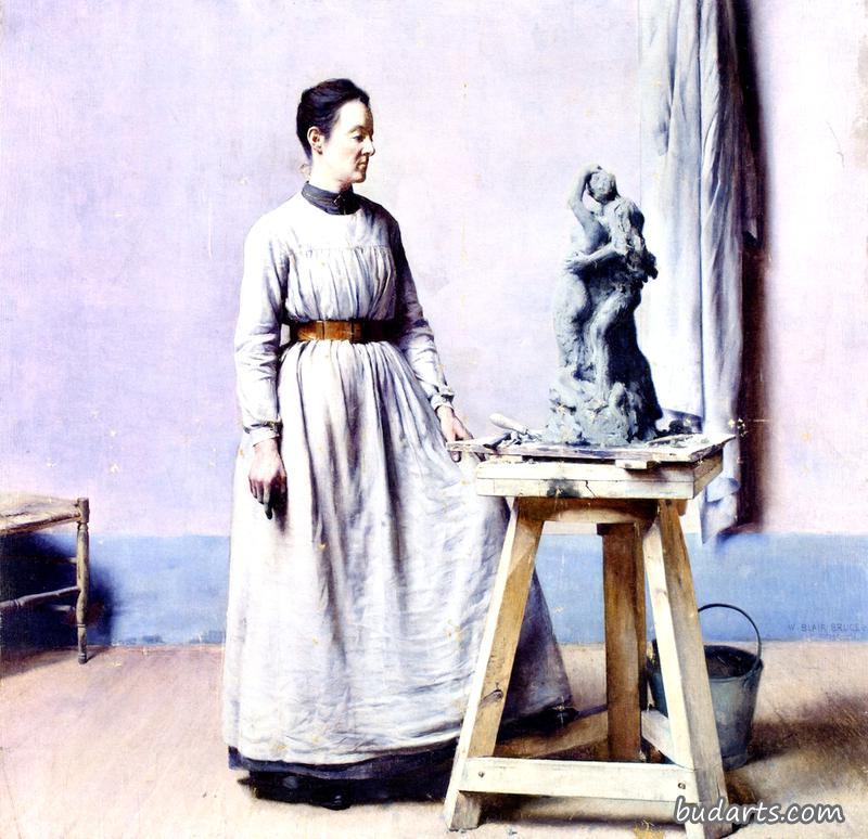 女雕塑家
