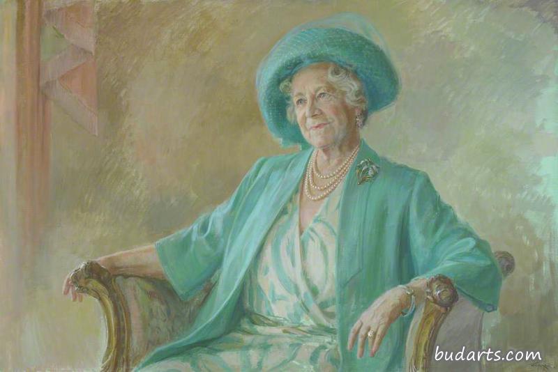 英国女王伊丽莎白女王的肖像(1900-2002),乔治六世的女王配偶 英国女王伊丽莎白女王的肖像(1900-2002),乔治六世的女王配偶