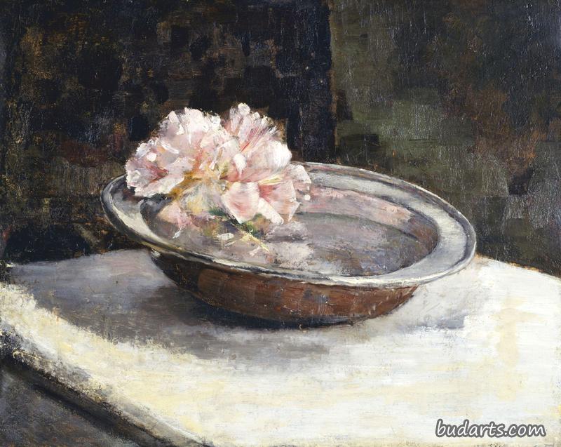 杜鹃花静物画