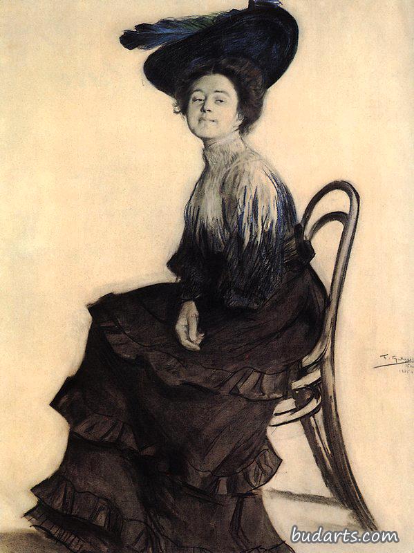 Portrait of E.A. Polevitskaya