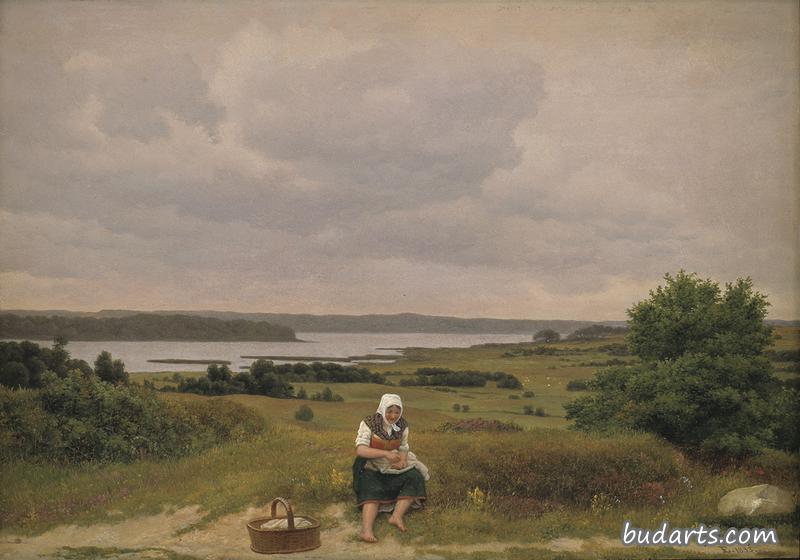 View of Lake Fure near Rudersdal, North Zealand