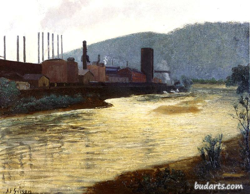 Monongahela River, Pittsburgh, Jones and Laughlin Steel Plant
