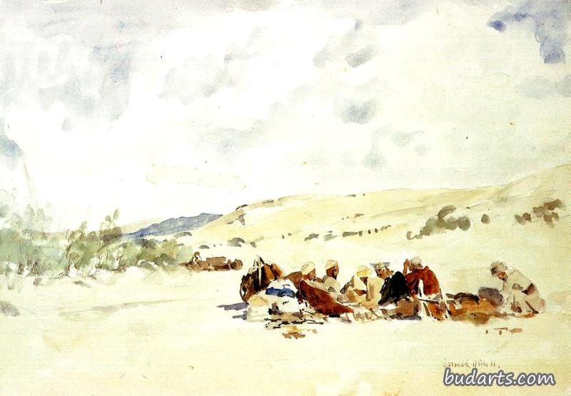 Bedouin Camp in Wadi Garandel (Beduinenlager im Wady Garandel)