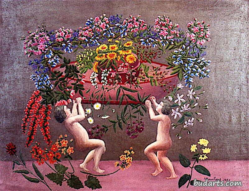 丘比特与鲜花I
