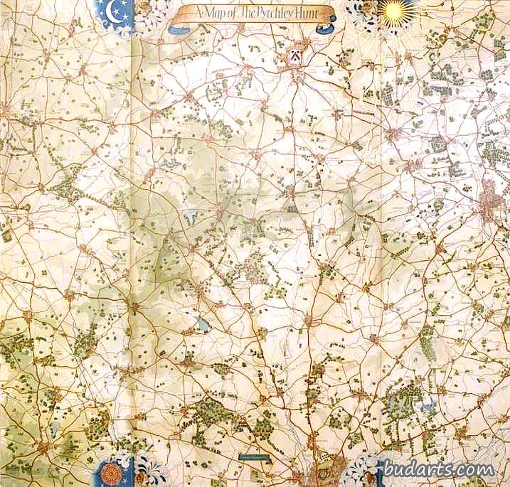 Map of the Pytchley Hunt