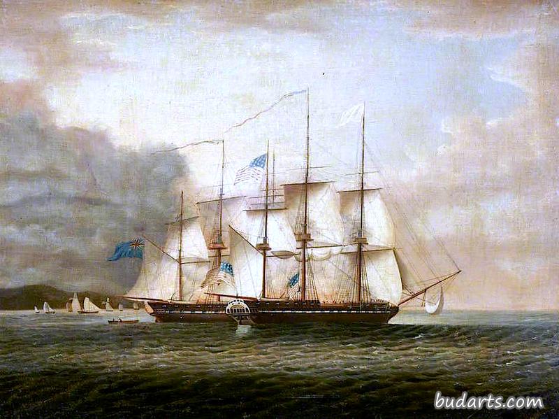 “香农”号航母乘坐“切萨皮克”号航母，1813年6月1日