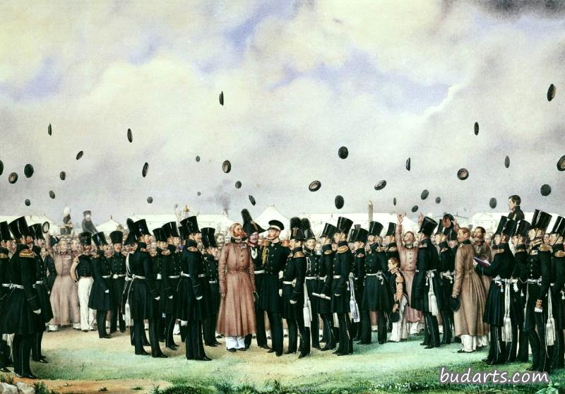 Grand Duke Mikhail Pavlovich Visiting the Camp of the Finland Regiment of Imperial Guards on July 8, 1837 Grand Duke Mikhail Pavlovich Visiting the Camp of the Finland Regiment of Imperial Guards on July 8, 1837