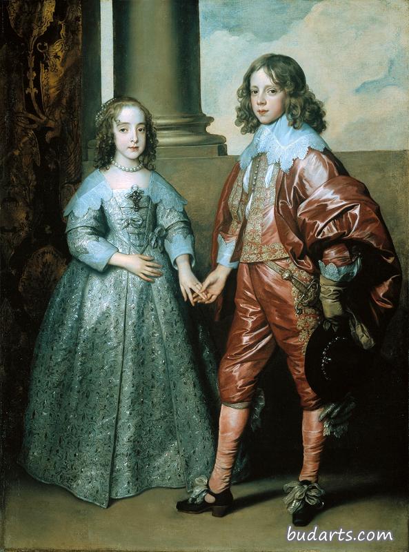 Willem II, Prince of Orange (1626-1650) with his Young Bride, Princess Maria Stuart, Daughter of Charles I of England Willem II, Prince of Orange (1626-1650) with his Young Bride, Princess Maria Stuart, Daughter of Charles I of England