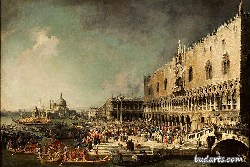 The Reception of the French Ambassador Jacques-Vincent Languet, Compte de Gergy, at the Doge's Palace The Reception of the French Ambassador Jacques-Vincent Languet, Compte de Gergy, at the Doge's Palace