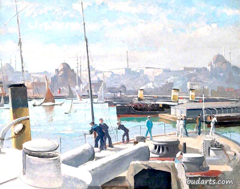 君士坦丁堡港：凯撒皇家海军的枪炮