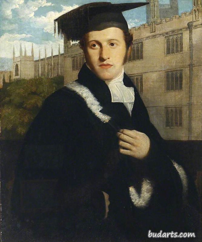牛津大学本科生的肖像，可能是英国电信的亨利·德尔维斯·布劳顿爵士