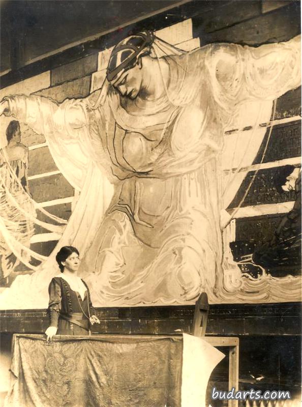 维奥莱特·奥克利在壁画、国际团结与理解方面的工作 维奥莱特·奥克利在壁画、国际团结与理解方面的工作