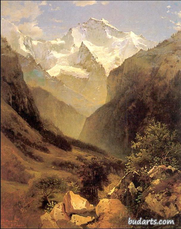 瑞士阿尔卑斯山风景