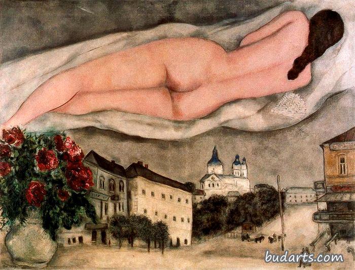 Nude above Vitebsk