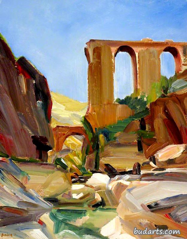 The Broken Aqueduct, Wadi Kelt near Jericho